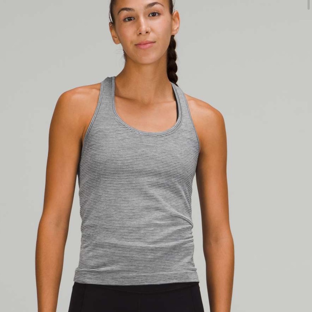 Striped Gray swiftly tech tank 4